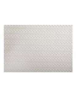 Maxwell & Williams Table Accents 43x30cm Plait Leather Look Placemat Ivory