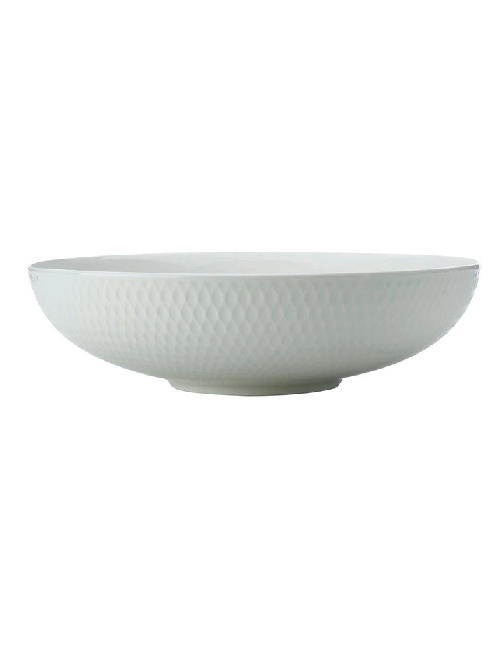 Maxwell & Williams White Basics Diamonds 28cm Round Serving Bowl White 1 Maxwell & Williams White Basics Diamonds 28cm Round Serving Bowl White