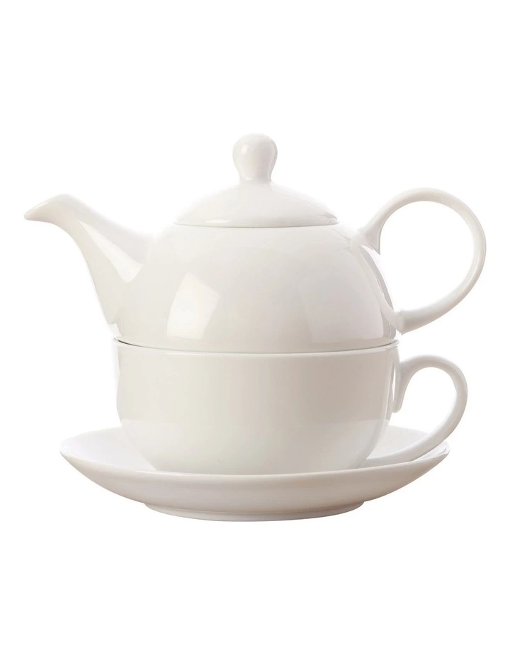 Maxwell & Williams Basics 425ml Teapot Tea for One White 1 Maxwell & Williams Basics 425ml Teapot Tea for One White