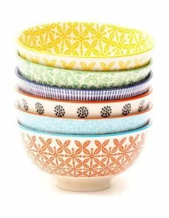 Cooper & Co Set of 6 Ceramic Viola 12cm Bowls Small 9 Cooper & Co Set of 6 Ceramic Viola 12cm Bowls Small -Dining Shop 794872900 5 720x928