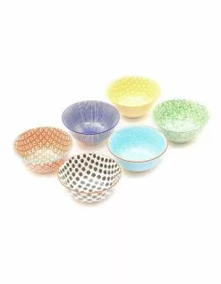 Cooper & Co Set of 6 Ceramic Viola 15cm Bowls Large 6 Cooper & Co Set of 6 Ceramic Viola 15cm Bowls Large -Dining Shop 794872990 3 720x928