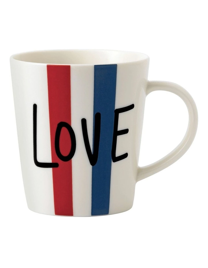 Royal Doulton Ellen DeGeneres Love 450ml Mug White/Multi 1 Royal Doulton Ellen DeGeneres Love 450ml Mug White/Multi