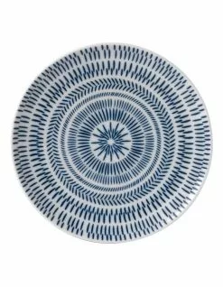 Royal Doulton Ellen DeGeneres 21cm Chevron Plate White/Dark Blue