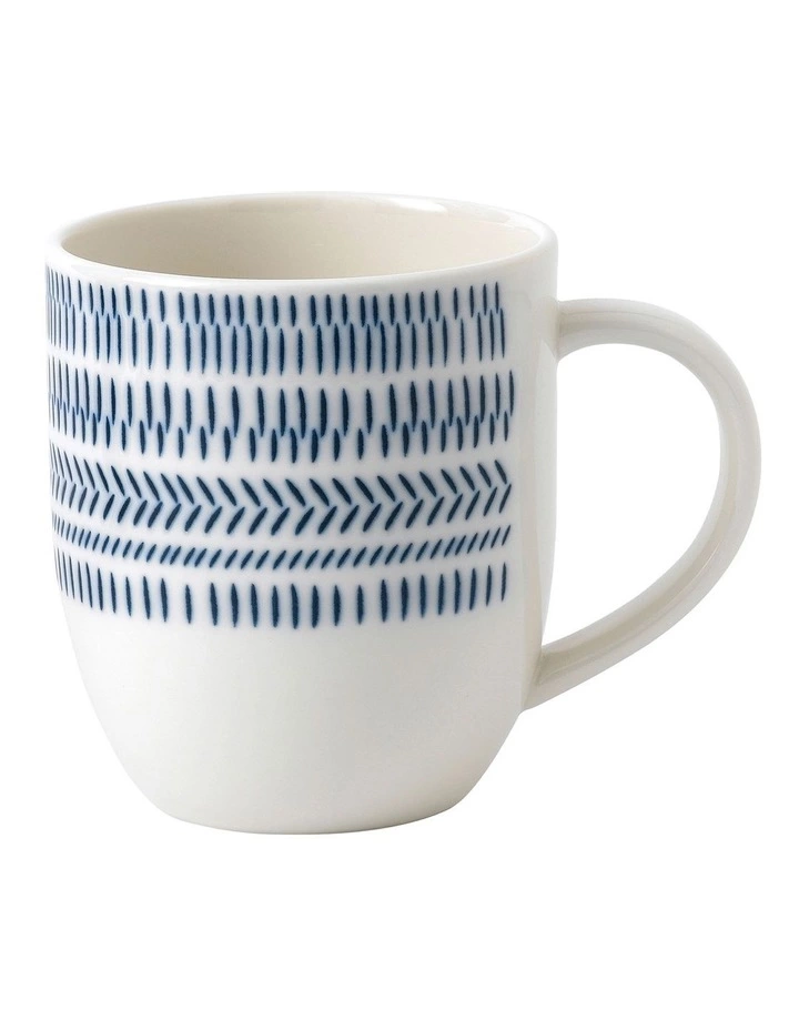 Royal Doulton Ellen DeGeneres Dark Blue Chevron 430ml Mug White/Dark Blue 1 Royal Doulton Ellen DeGeneres Dark Blue Chevron 430ml Mug White/Dark Blue