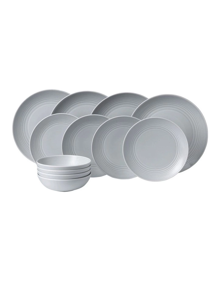 Royal Doulton Gordon Ramsay Maze 12pc Set Light Grey 1 Royal Doulton Gordon Ramsay Maze 12pc Set Light Grey