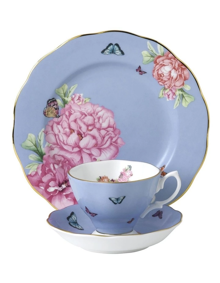 Royal Albert Miranda Kerr Tranquility Teacup Saucer & Plate Blue 1 Royal Albert Miranda Kerr Tranquility Teacup Saucer & Plate Blue
