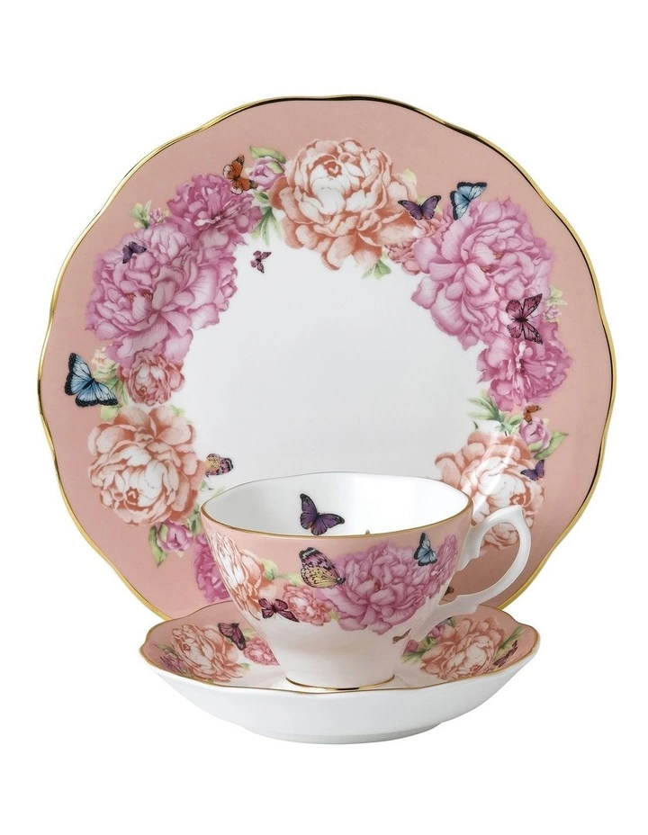 Royal Albert Miranda Kerr Hope Teacup Saucer & Plate Pink 1 Royal Albert Miranda Kerr Hope Teacup Saucer & Plate Pink