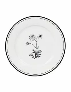 Robert Gordon Matilda 19cm Bone China Plate White/Black Decal