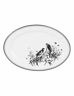Robert Gordon Matilda 36x24cm Bone China Platter White/Black