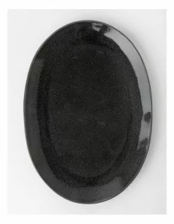 Australian House & Garden Esperance 34.5x24.5cm Oval Platter Charcoal -Dining Shop 799322140 3 720x928