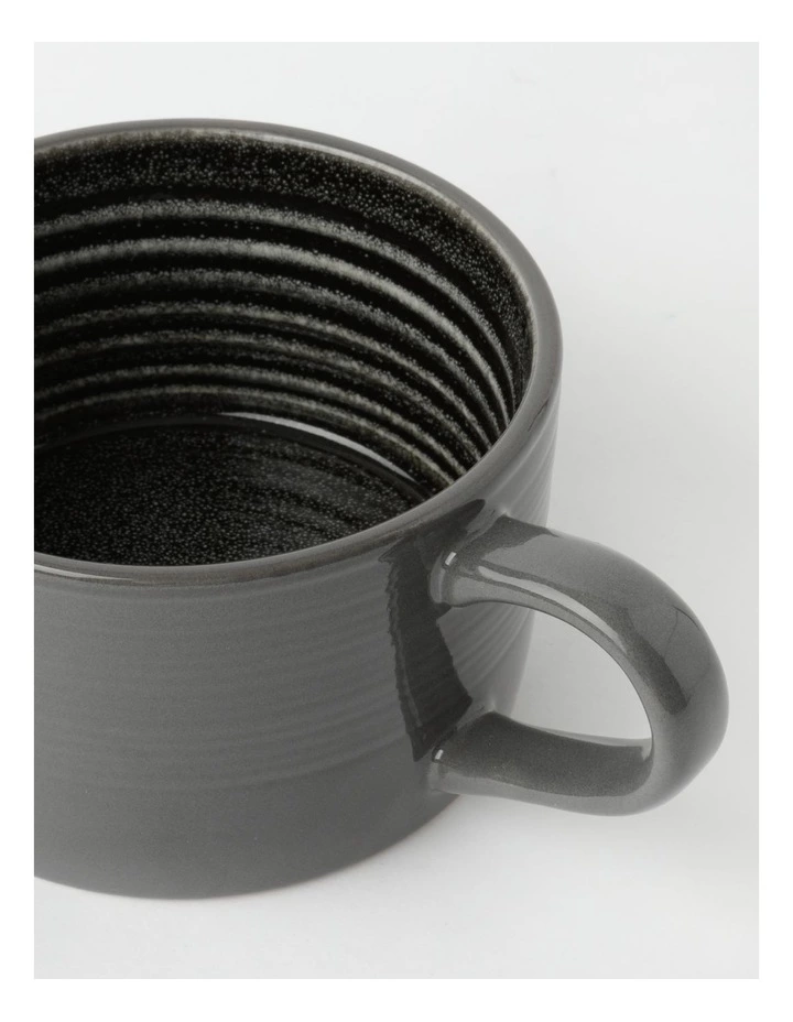Australian House & Garden Esperance 430ml Soup Mug Charcoal 2 Australian House & Garden Esperance 430ml Soup Mug Charcoal - Image 2