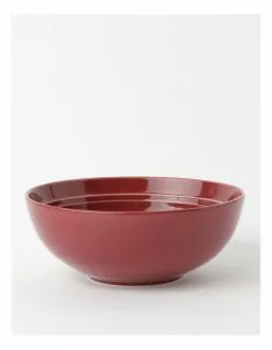 Heritage Avenue Cereal Bowl Crimson