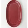 Heritage Avenue Oval Platter Red
