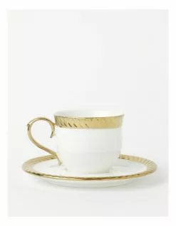 Heritage Gold Rope Cup & Saucer -Dining Shop 799335460 1 720x928
