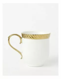 Heritage Gold Rope Mug White/Gold -Dining Shop 799335640 1 720x928