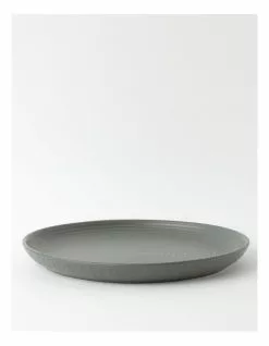 Vue Desert Bloom Round Platter Dark Green