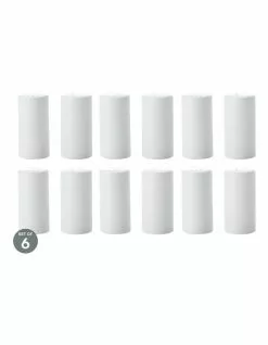 Maxwell & Williams White Basics Cylindrical Salt & Pepper Set of 6