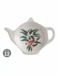 Maxwell & Williams Royal Botanic Gardens Tea Bag Tidy Flowering Gum Set of 12