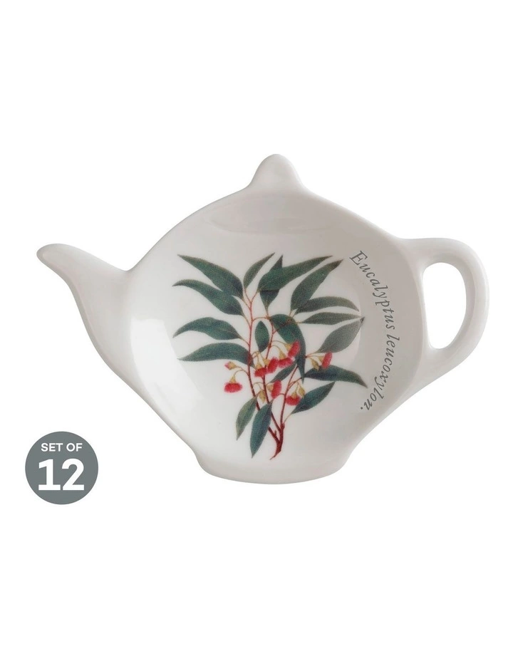 Maxwell & Williams Royal Botanic Gardens Tea Bag Tidy Flowering Gum Set of 12 1 Maxwell & Williams Royal Botanic Gardens Tea Bag Tidy Flowering Gum Set of 12