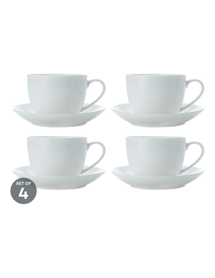 Maxwell & Williams Cashmere Cup & Saucer 230ML Set of 4 1 Maxwell & Williams Cashmere Cup & Saucer 230ML Set of 4
