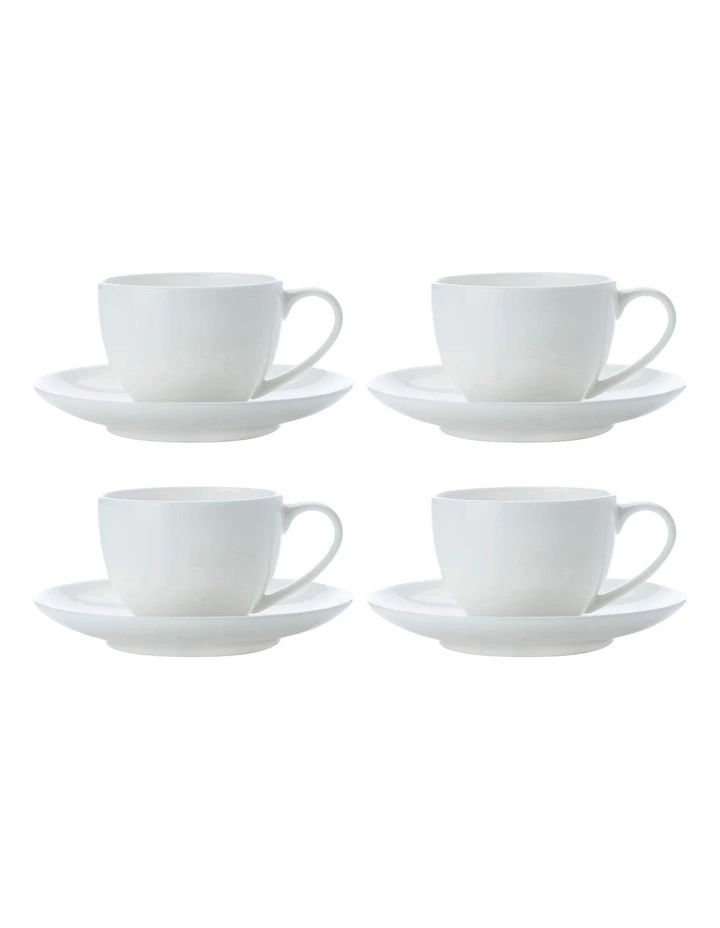 Maxwell & Williams Cashmere Round Demi Cup 100ML & Saucer Set of 4 1 Maxwell & Williams Cashmere Round Demi Cup 100ML & Saucer Set of 4