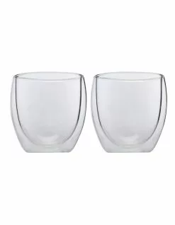 Maxwell & Williams Blend Set of 2 250ml Double Wall Cup