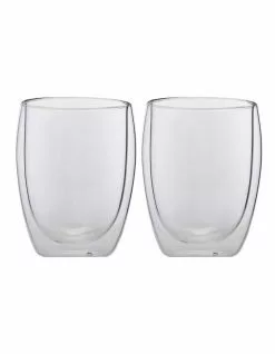 Maxwell & Williams Blend Set of 2 350ml Double Wall Cup