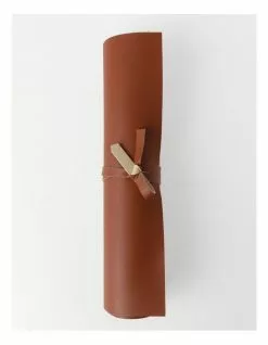 Vue Leather Look Table Runner - Brick -Dining Shop 802025110 4 720x928