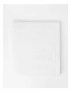 Heritage Elizabeth Hemstitch Tablecloth In White