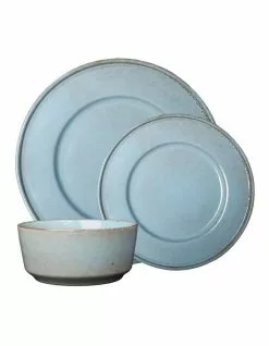 Jamie Oliver Flat Rim Reactive 12 Piece Dinner Set - Blue -Dining Shop 803116360 1 720x928