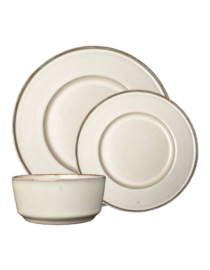 Jamie Oliver Flat Rim Reactive 12 Piece Dinner Set - Taupe 6 Jamie Oliver Flat Rim Reactive 12 Piece Dinner Set - Taupe - Image 6
