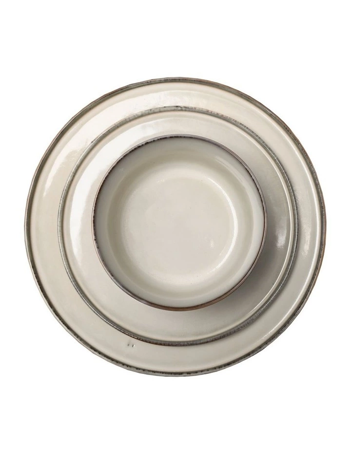 Jamie Oliver Flat Rim Reactive 12 Piece Dinner Set - Taupe 2 Jamie Oliver Flat Rim Reactive 12 Piece Dinner Set - Taupe - Image 2