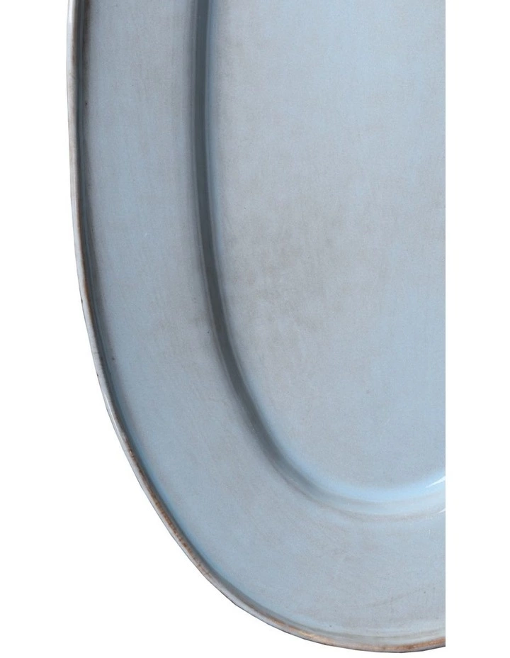 Jamie Oliver Flat Rim Reactive Large Serving Platter - Blue 3 Jamie Oliver Flat Rim Reactive Large Serving Platter - Blue - Image 3