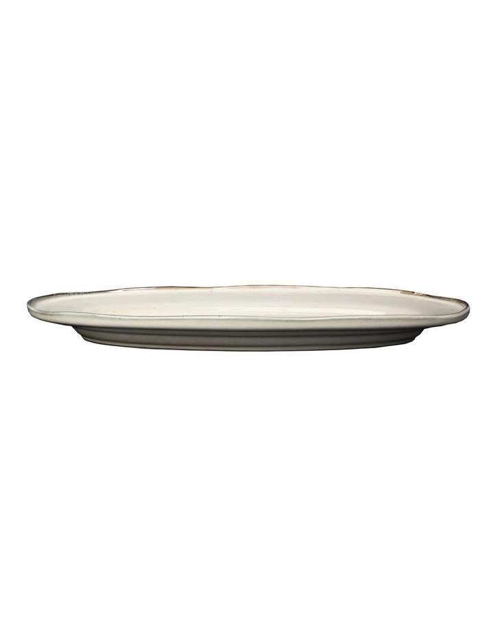 Jamie Oliver Flat Rim Reactive Large Serving Platter - Taupe 2 Jamie Oliver Flat Rim Reactive Large Serving Platter - Taupe - Image 2