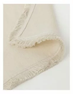 Australian House & Garden Fringed Linen Napkin Set of 4 Natural -Dining Shop 804349540 3 720x928