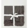 Australian House & Garden Fringed Linen Napkin Set of 4 Dark Stone