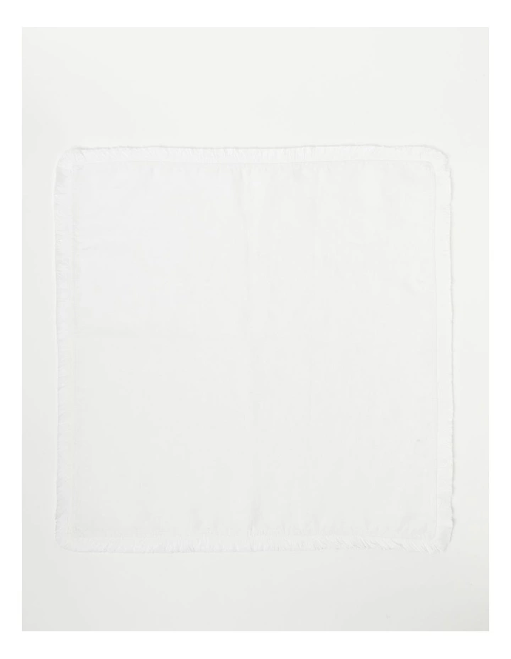 Australian House & Garden Fringed Linen Placemat in White 1 Australian House & Garden Fringed Linen Placemat in White