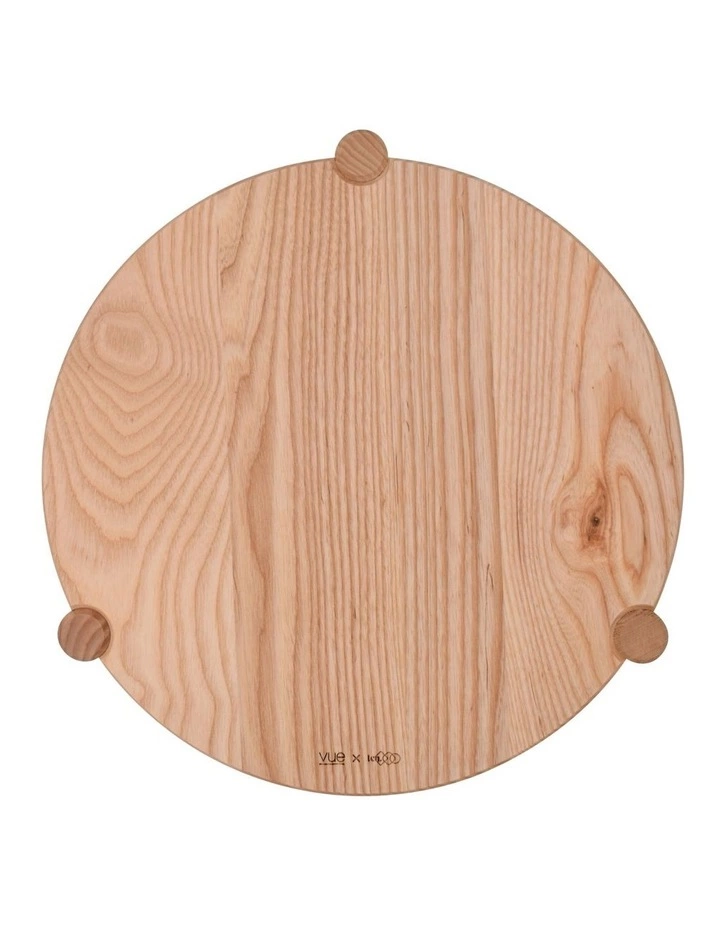 Vue x Lisa Cheung Hernando Pillar Footed Serving Board - Round - 35cm 2 Vue x Lisa Cheung Hernando Pillar Footed Serving Board - Round - 35cm - Image 2