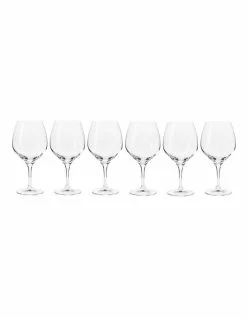 Krosno Harmony 6 Piece 600ml Pinot Glass Set Gift Boxed