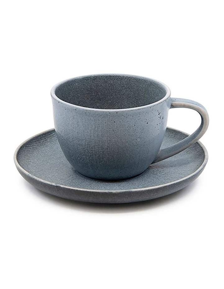 Salt&Pepper HITCH Tea Cup and Saucer Set - 220ml/15cm - Set of 6 2 Salt&Pepper HITCH Tea Cup and Saucer Set - 220ml/15cm - Set of 6 - Image 2
