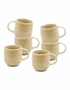 Salt&Pepper NAOKO Mug - 380ml - Butter - Set of 6