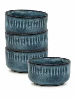 Salt&Pepper OSAKA Bowl - 12cm - Blue - Set of 4