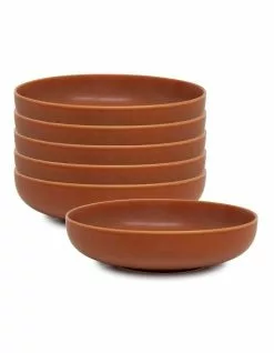 Salt&Pepper Hue Soup Bowl - Rust - Set of 6 - 20cm