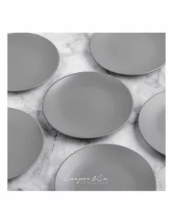 Cooper & Co 21cm Annisa Side Plate Set Of 6 Grey 7 Cooper & Co 21cm Annisa Side Plate Set Of 6 Grey -Dining Shop 810175420 4 720x928