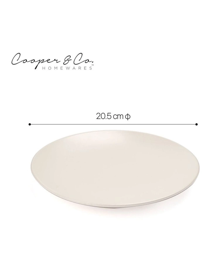 Cooper & Co 21cm Annisa Side Plate Set Of 6 Ivory 3 Cooper & Co 21cm Annisa Side Plate Set Of 6 Ivory - Image 3