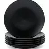 Cooper & Co 21cm Annisa Side Plate Set Of 6 Black