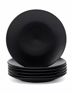 Cooper & Co 21cm Annisa Side Plate Set Of 6 Black
