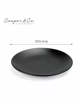 Cooper & Co 21cm Annisa Side Plate Set Of 6 Black 6 Cooper & Co 21cm Annisa Side Plate Set Of 6 Black -Dining Shop 810176140 3 720x928