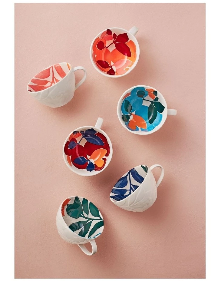 Maxwell & Williams Andalusia Fruit 540ml Jumbo Mug Cyan 4 Maxwell & Williams Andalusia Fruit 540ml Jumbo Mug Cyan - Image 4