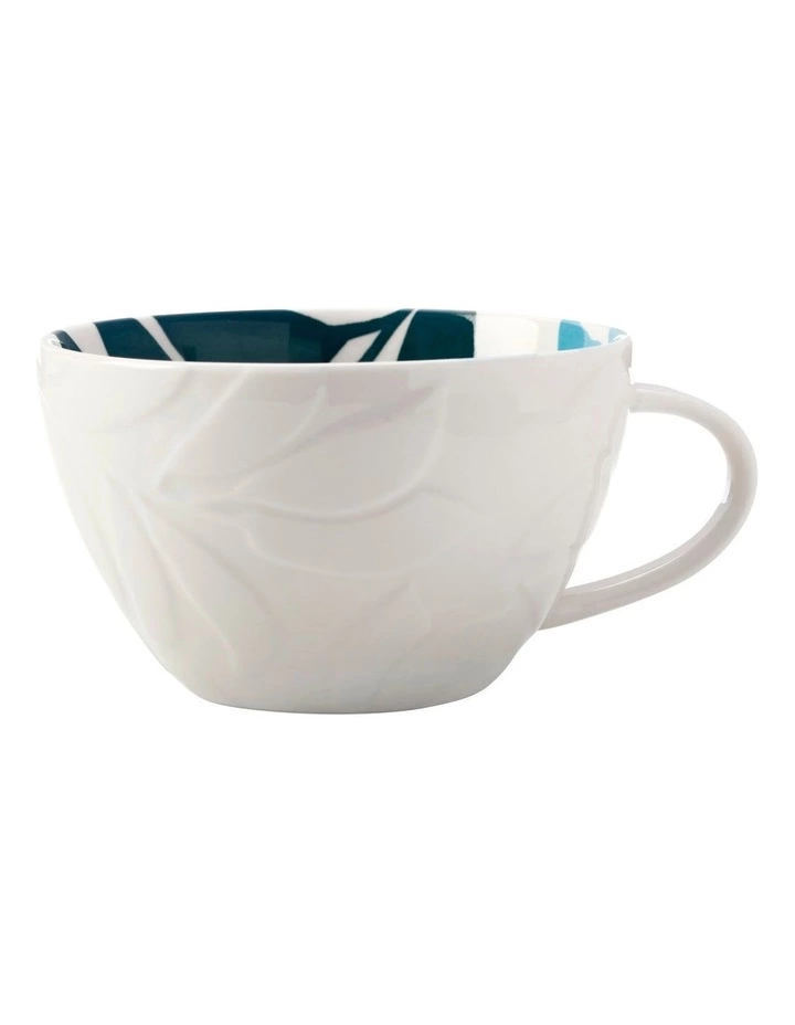 Maxwell & Williams Andalusia Leaf 540ml Jumbo Mug Cyan 1 Maxwell & Williams Andalusia Leaf 540ml Jumbo Mug Cyan